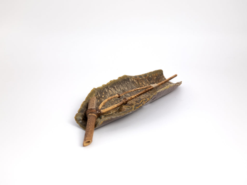 Wood Fired Tea Scoop + Bamboo Pick