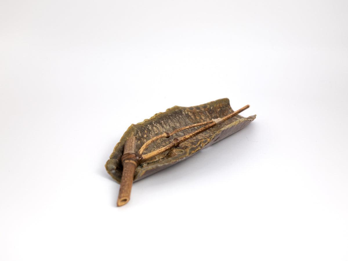 Wood Fired Tea Scoop + Bamboo Pick