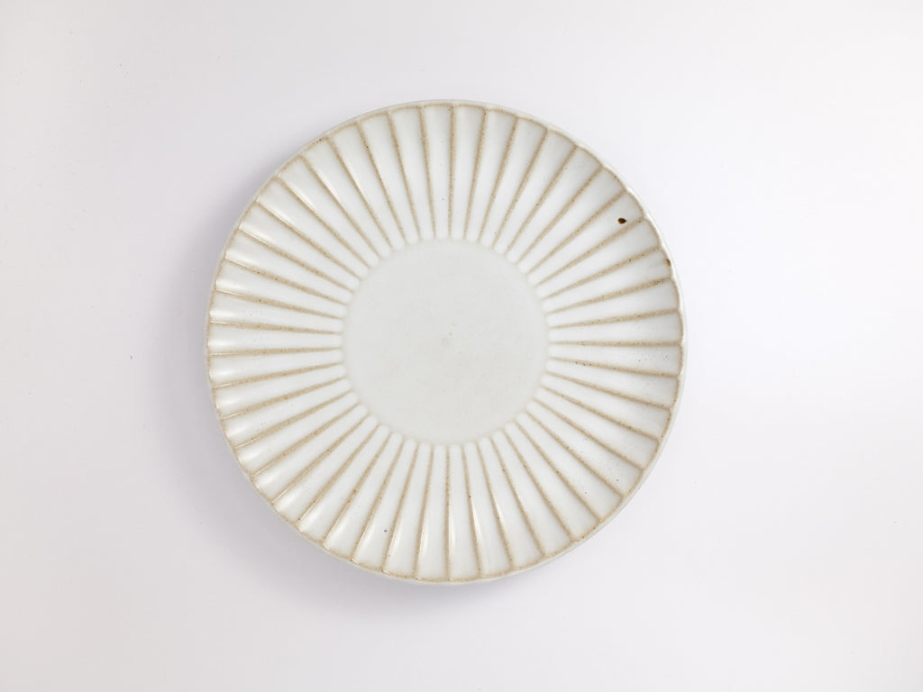 Fluted Ceramic Stoneware Plates
