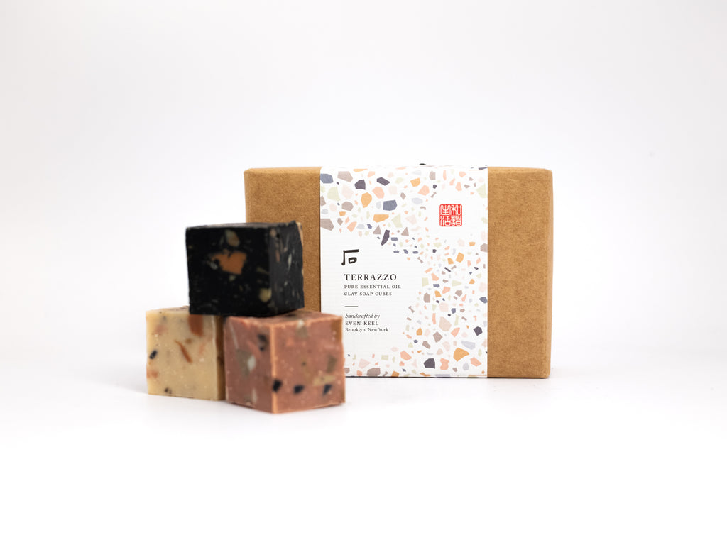 Terrazzo Clay Soap Cube Set