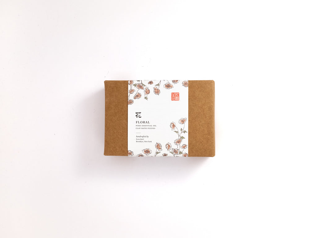 Floral Essential Oil Shower Steamers + Bath Fizz Set