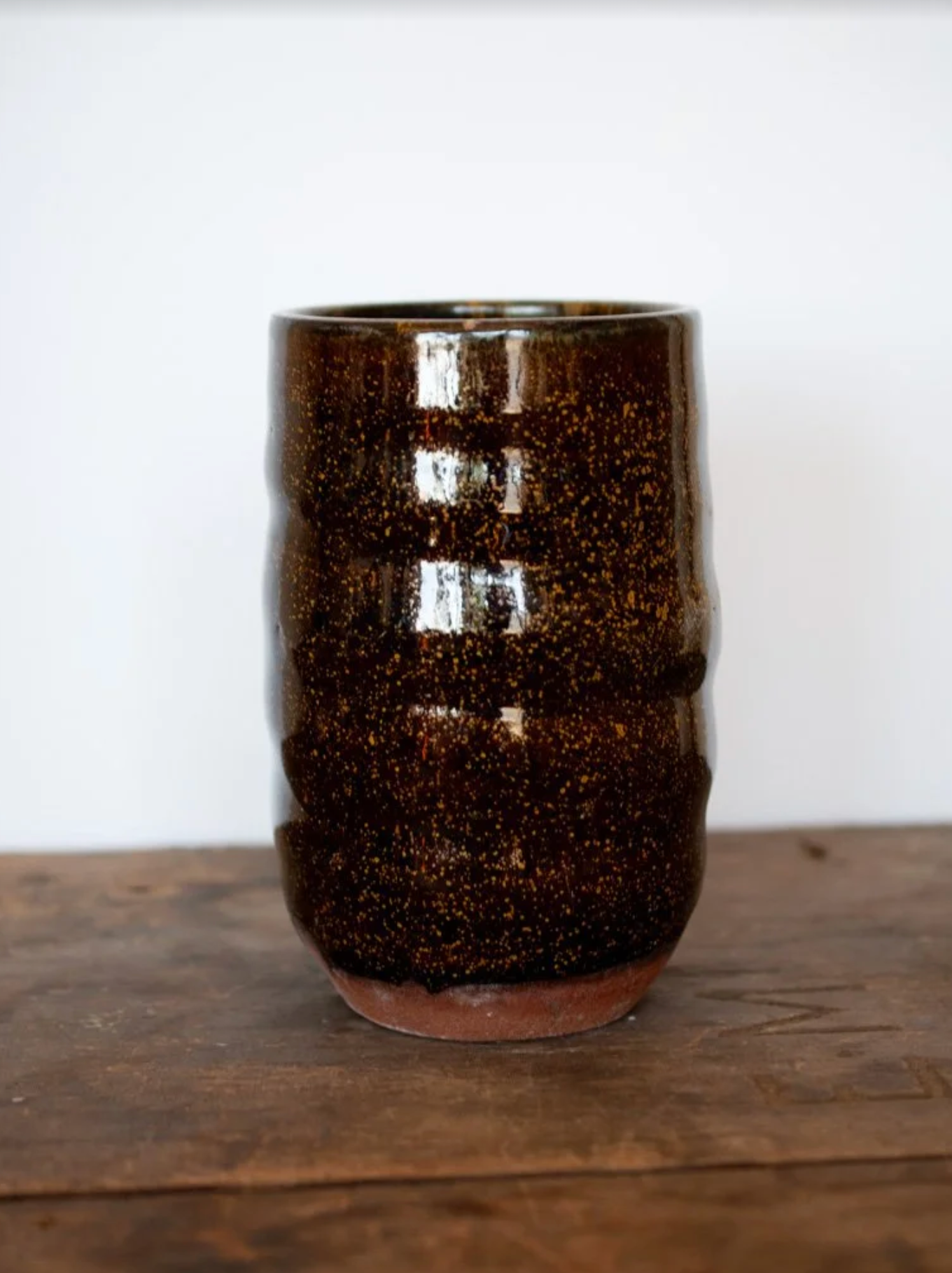 Speckled Amber Vase