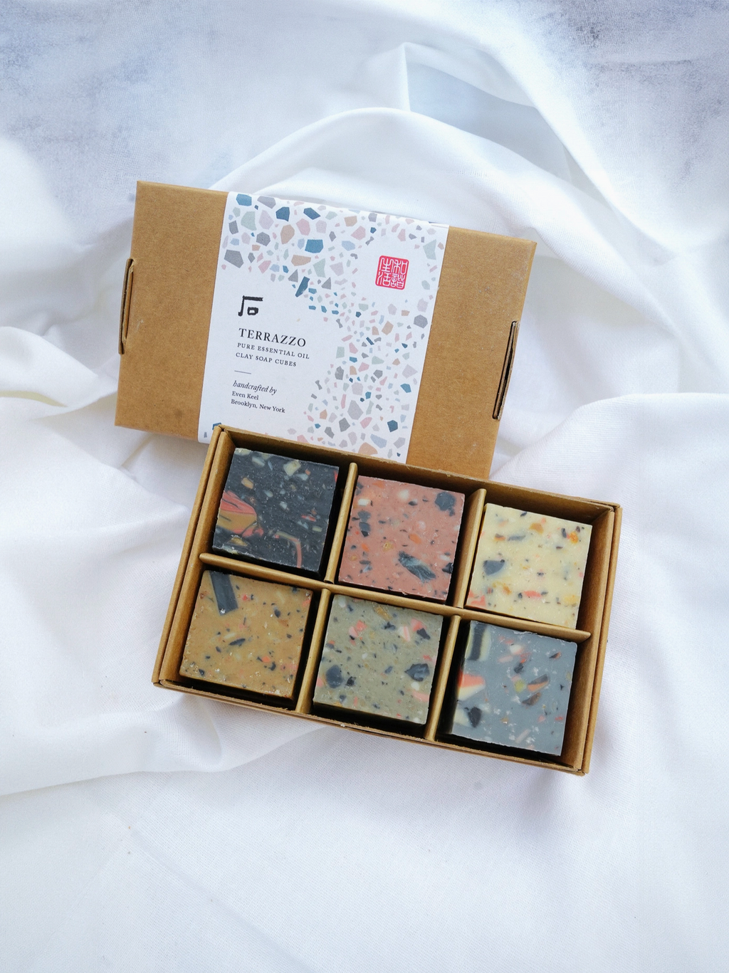 Terrazzo Clay Soap Cube Set