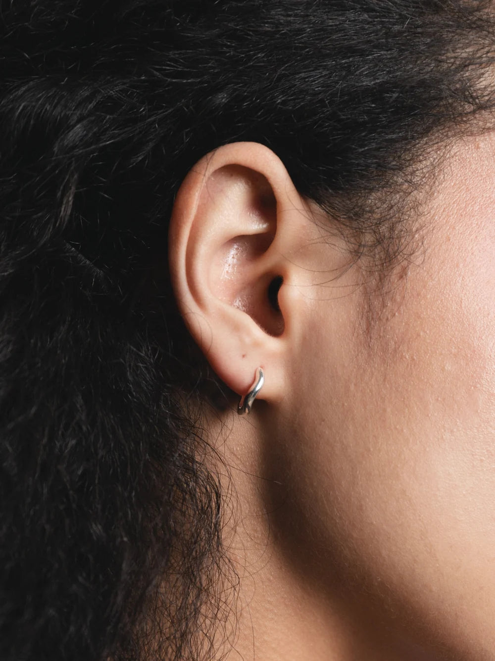 Small Rowen Hoops - Sterling Silver