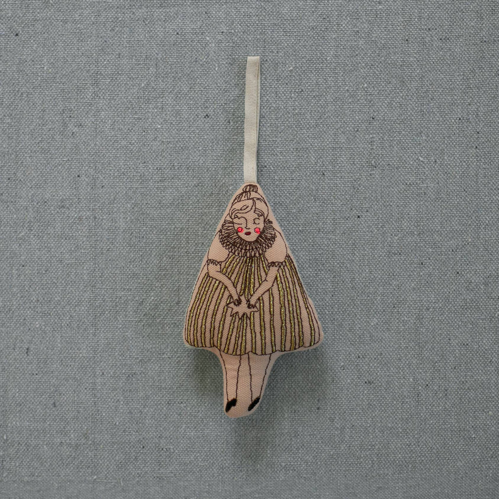 Wishing Star Girl, Lavender & Cotton Stuffed Ornament