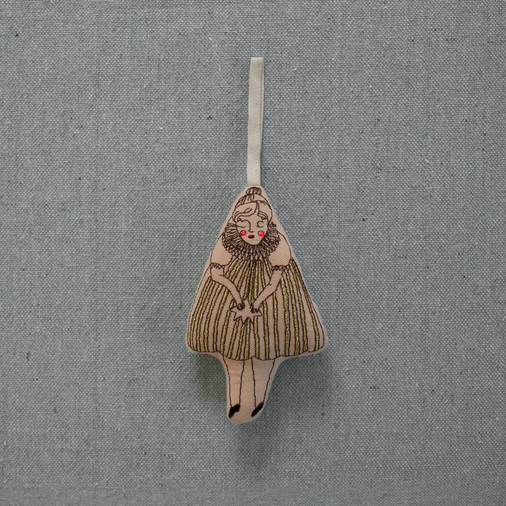 Wishing Star Girl, Lavender & Cotton Stuffed Ornament