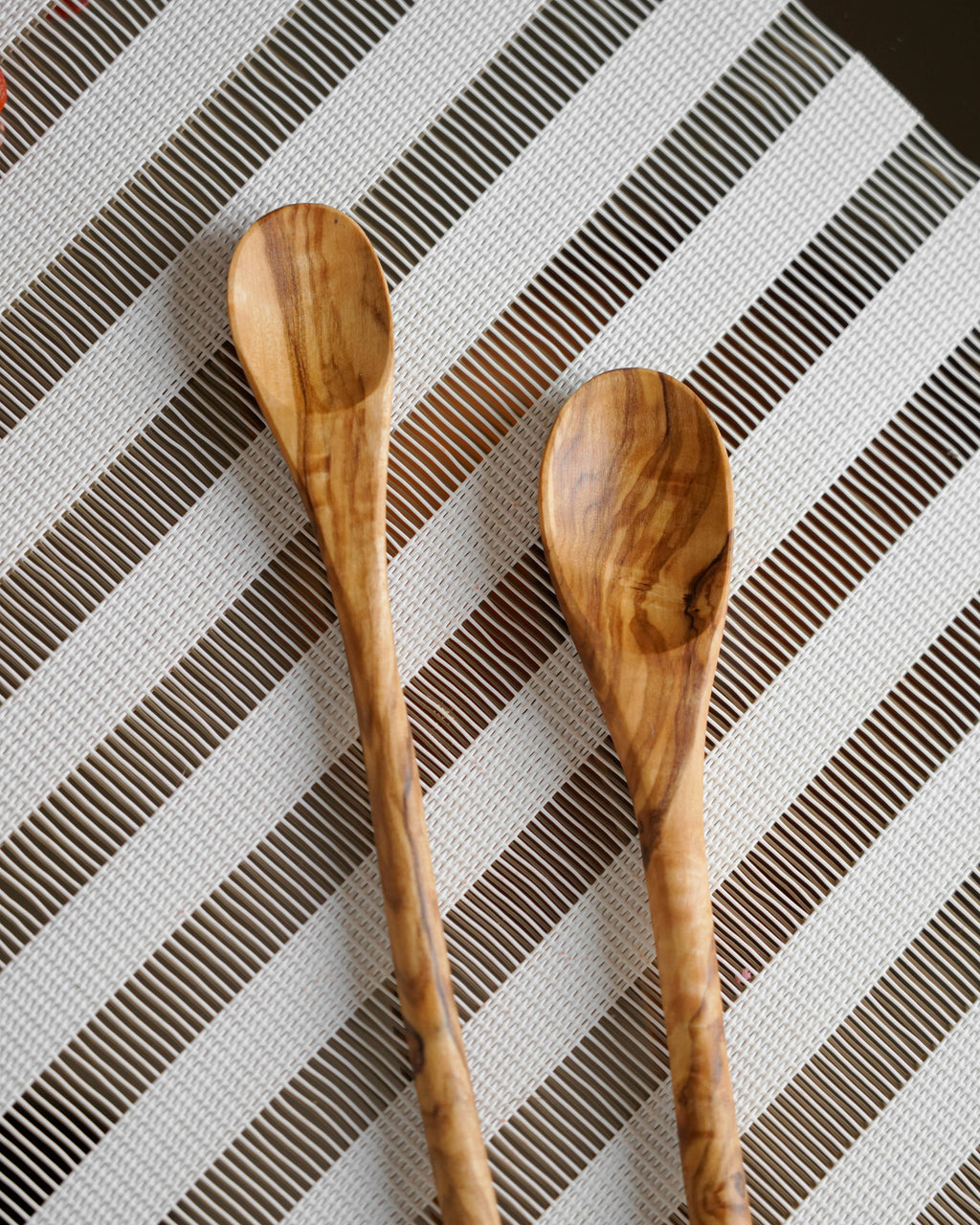 Olive Wood Long-Handled Tasting Spoon