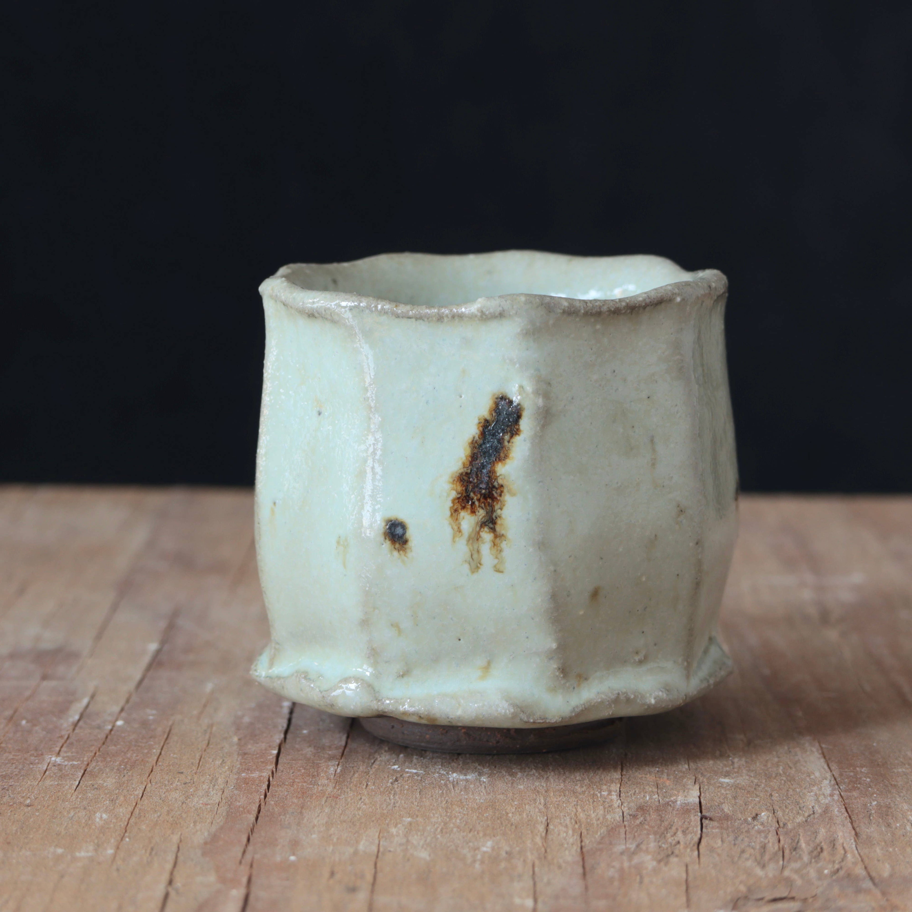 Wild Clay Sake Cup - Nuka White