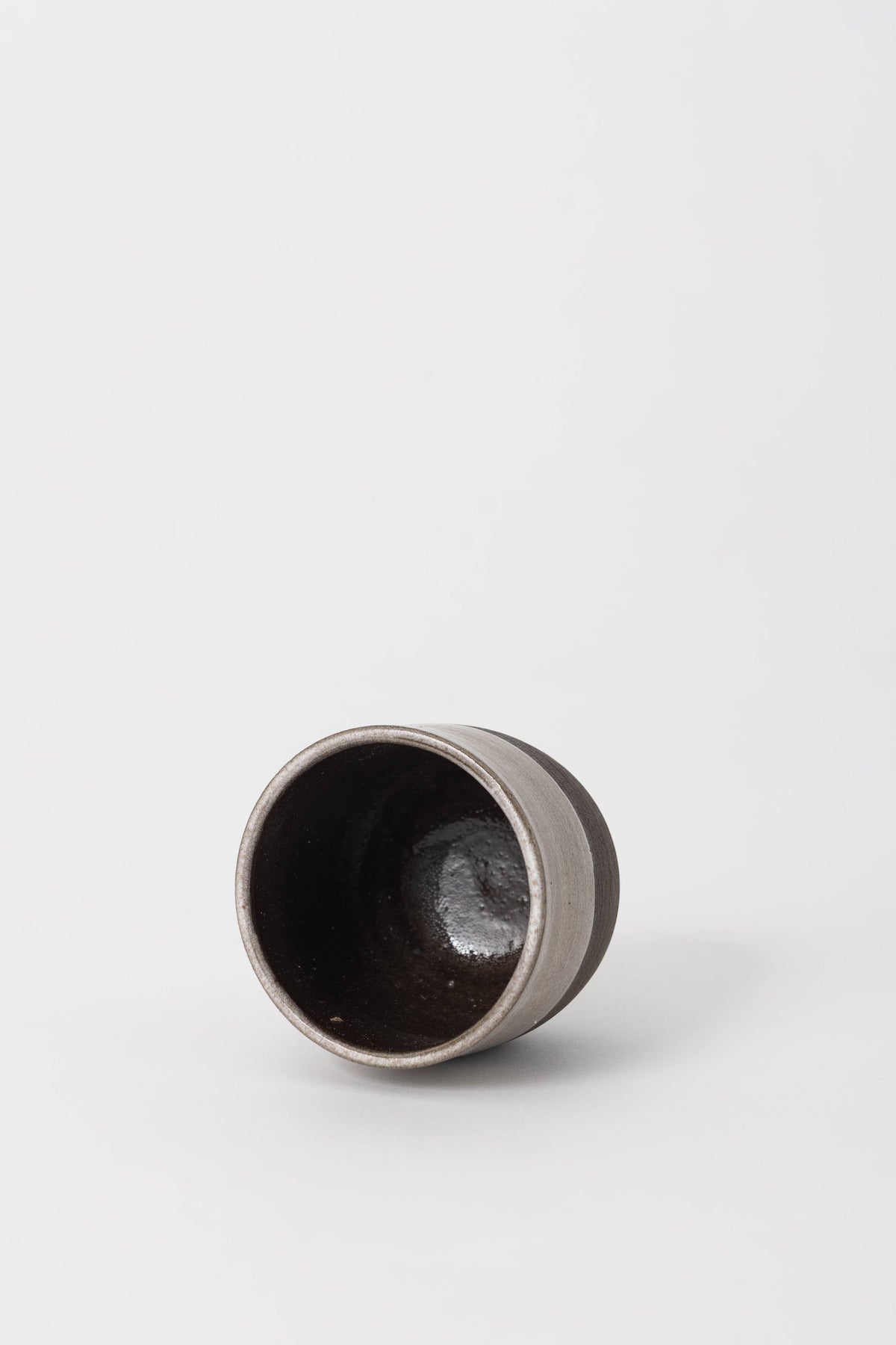 Grey + Onyx Ceramic Cup