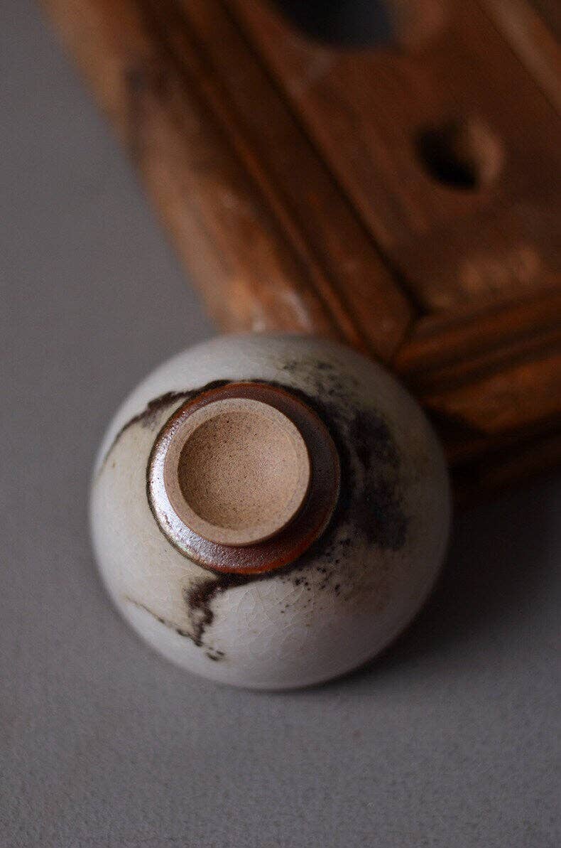 Hand-painted Black Ink Tea Cup