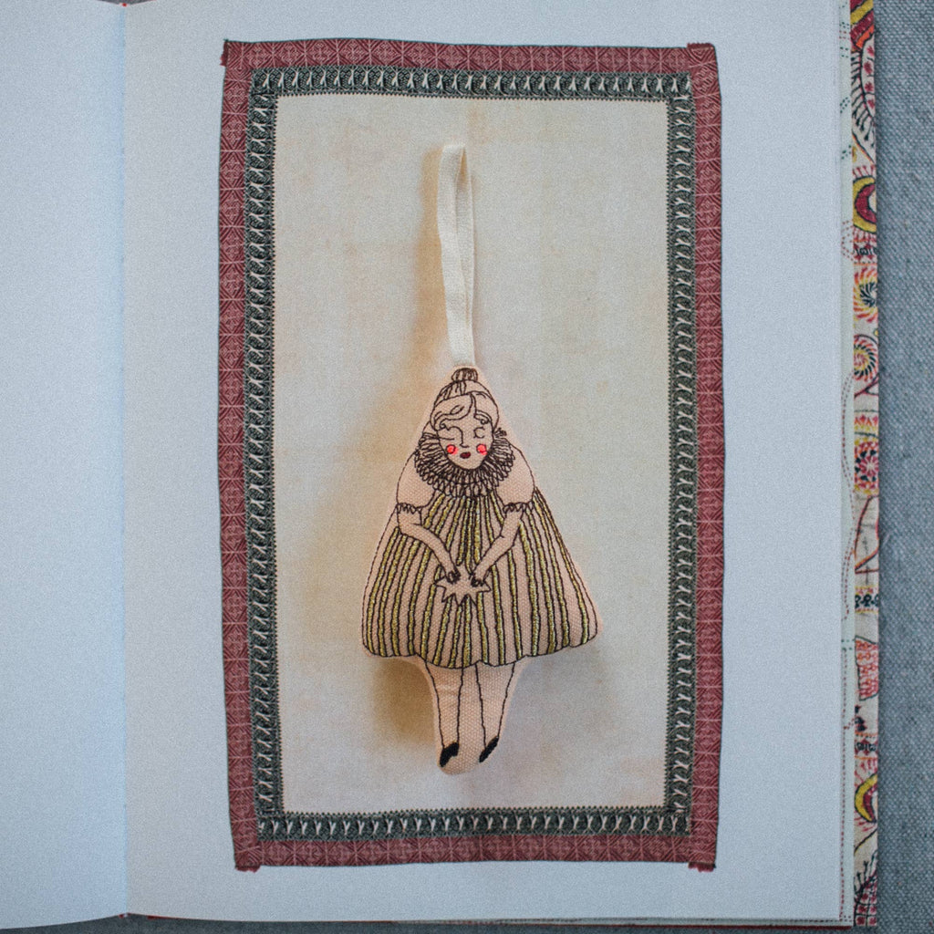 Wishing Star Girl, Lavender & Cotton Stuffed Ornament