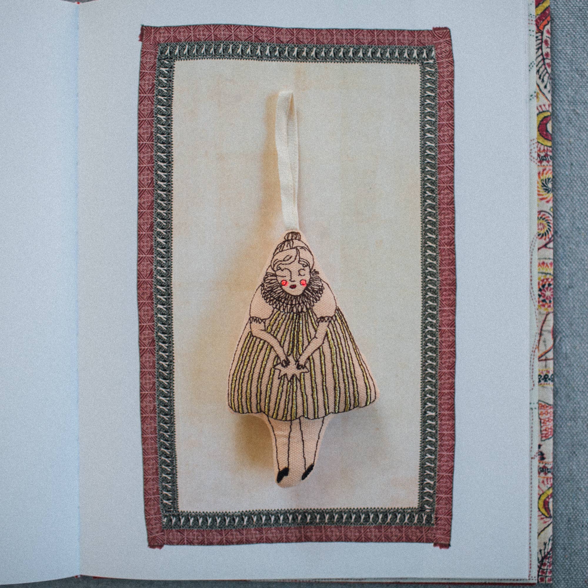 Wishing Star Girl, Lavender & Cotton Stuffed Ornament