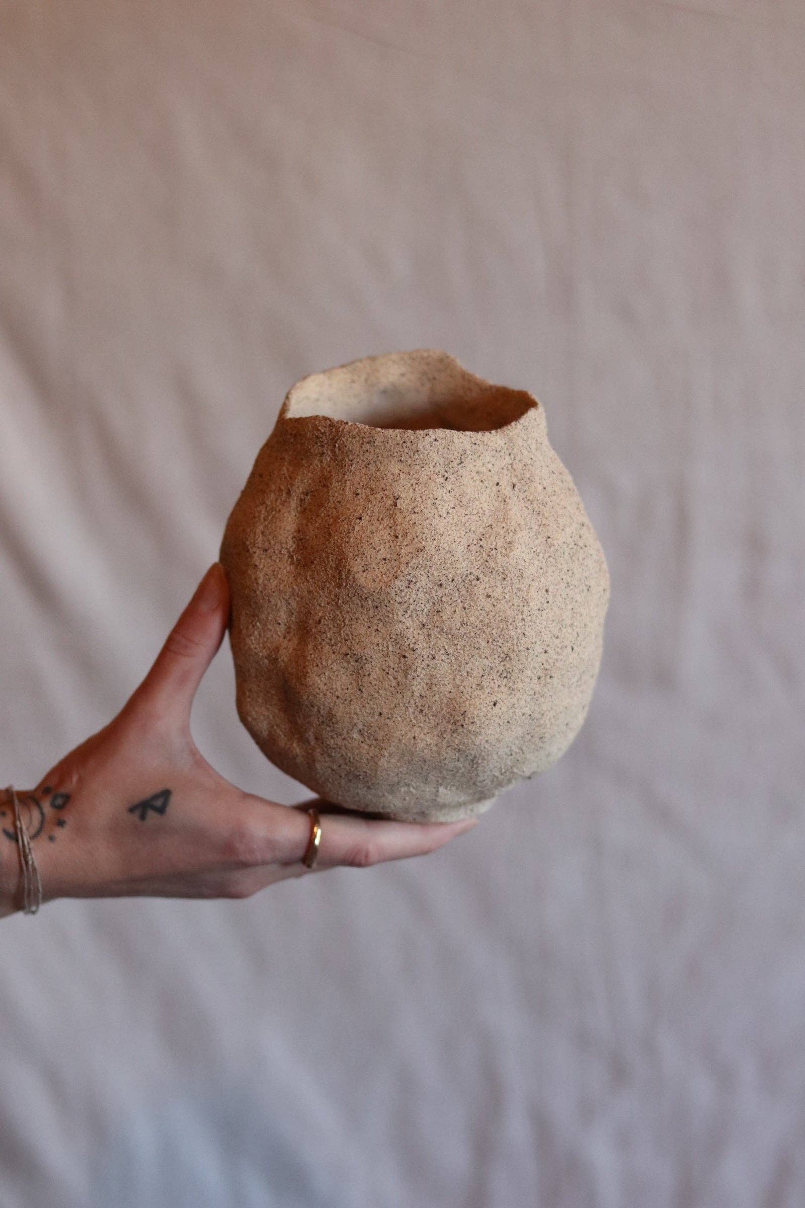 6" Gathered Earth Vessel