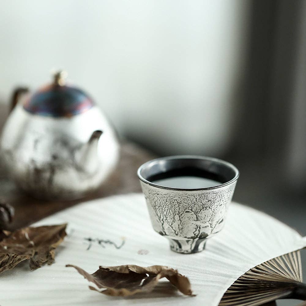 Ceramic Forst Silver Teacups - Set of 2