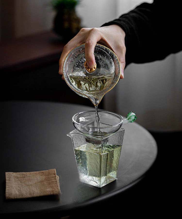 Handmade Square Glass Pitcher