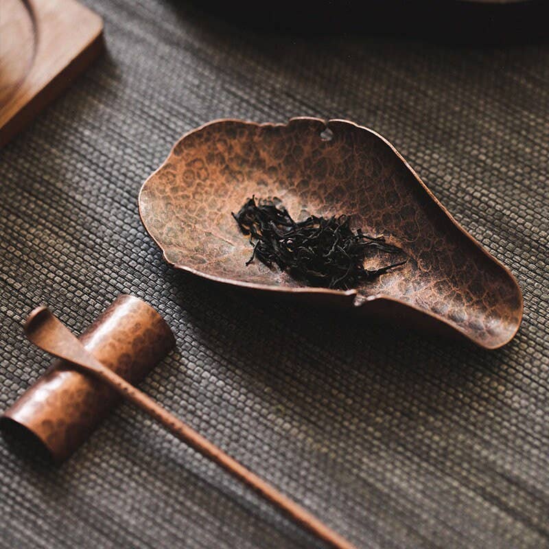 Copper Gongfu Tea Tools Set