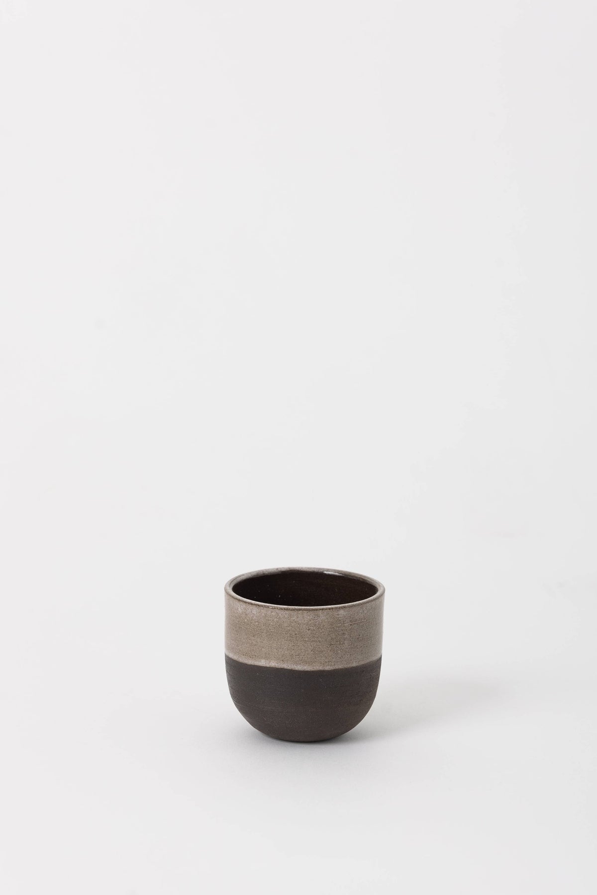 Grey + Onyx Ceramic Cup