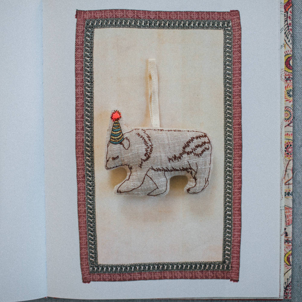 Party Bear, Lavender & Cotton Filled Ornament