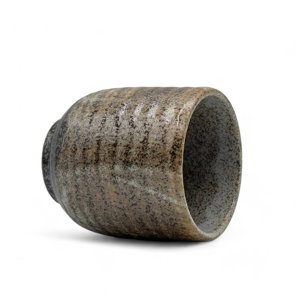 Nami Gray Mino-yaki Yunomi - Japanese Teacup