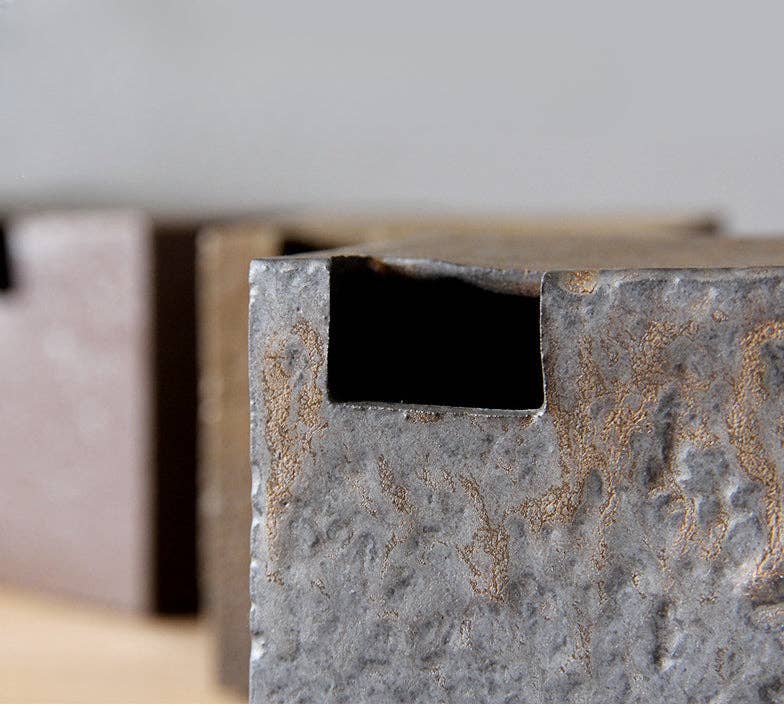 Golden Black Ceramic Table Vase