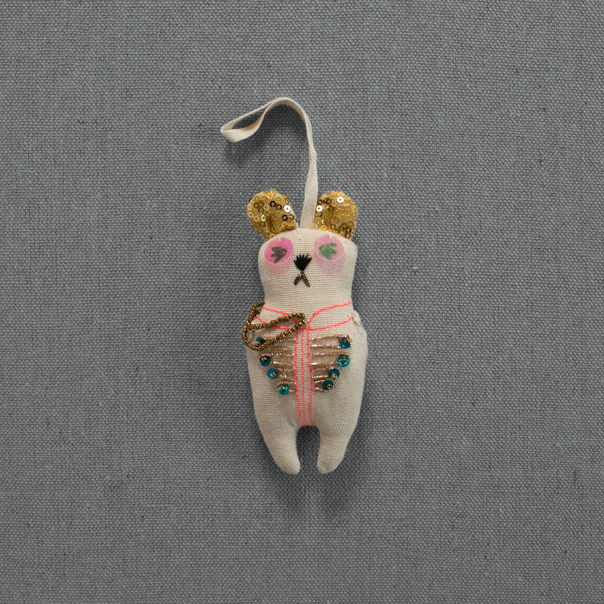 Sargent Pepper Bear - Cotton Ornament