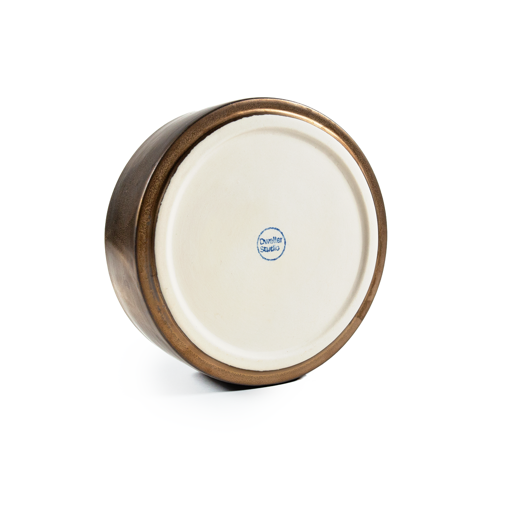 Ikebana Vase in Patinated Brass