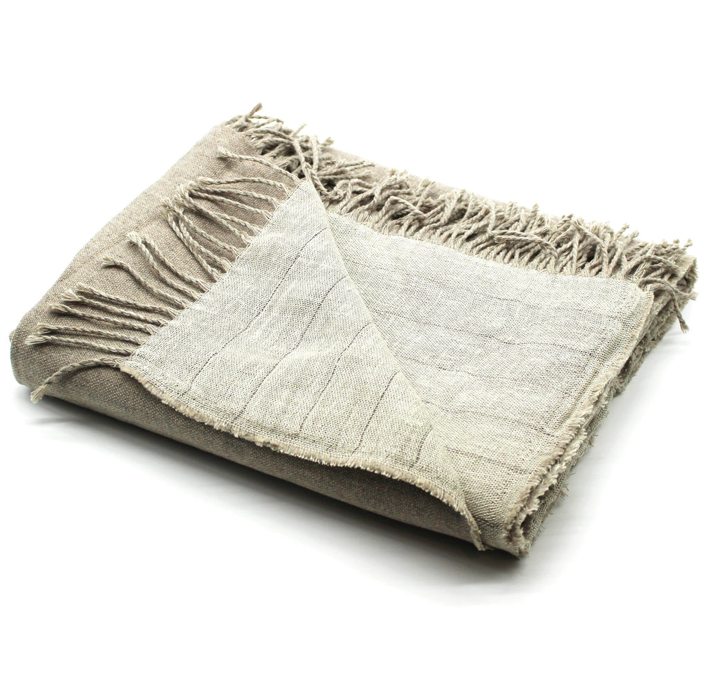 Linen + Merino Wool Throw