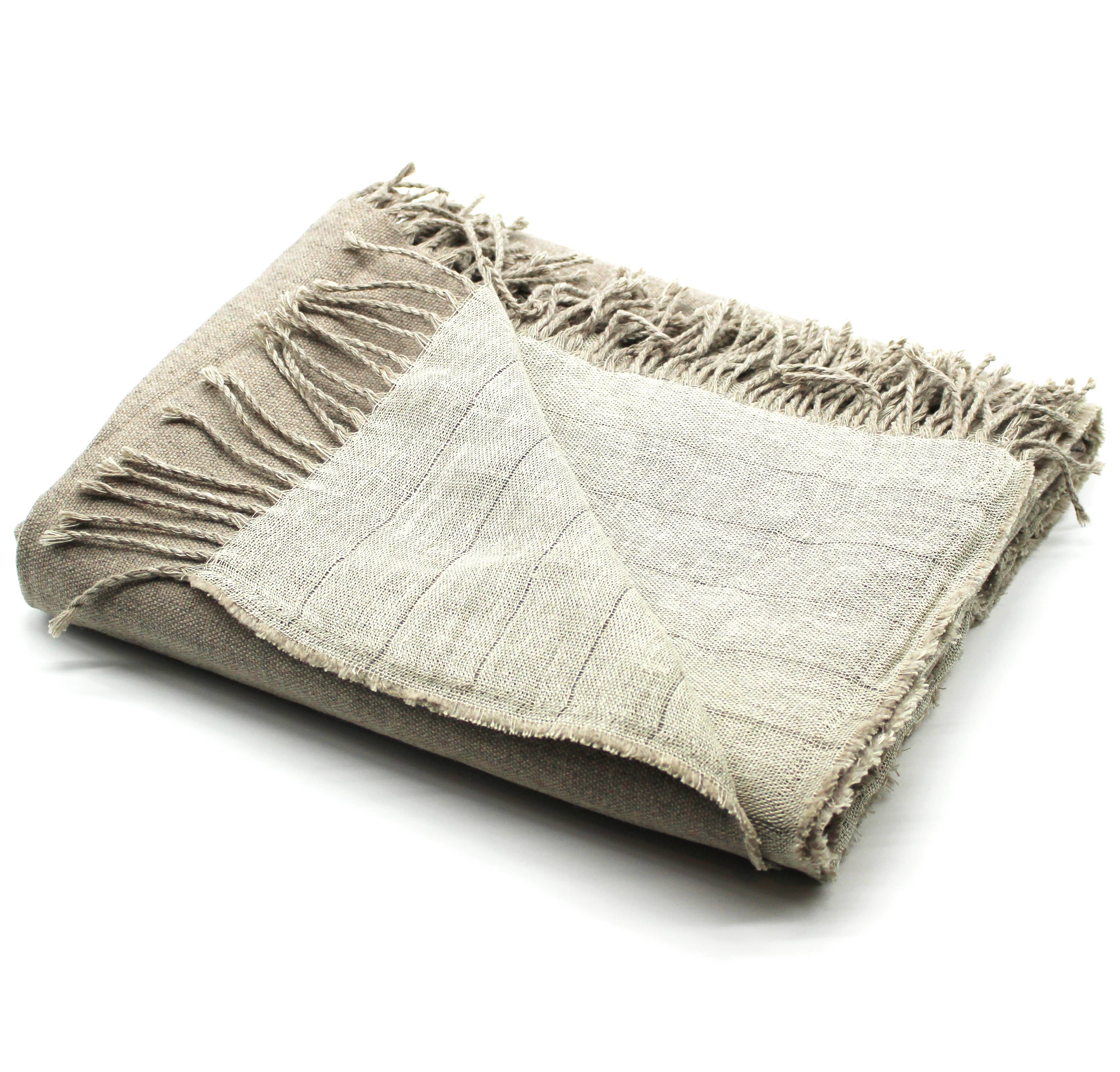 Linen + Merino Wool Throw