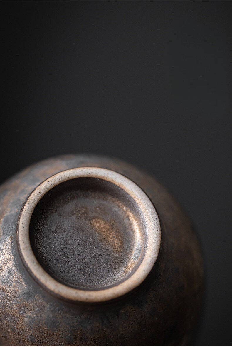 Ceramic Golden Black Tea Cup