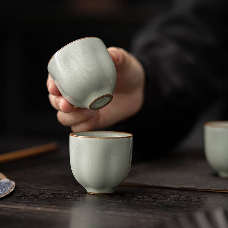 Handmade Ceramic Ruware Tea Cups