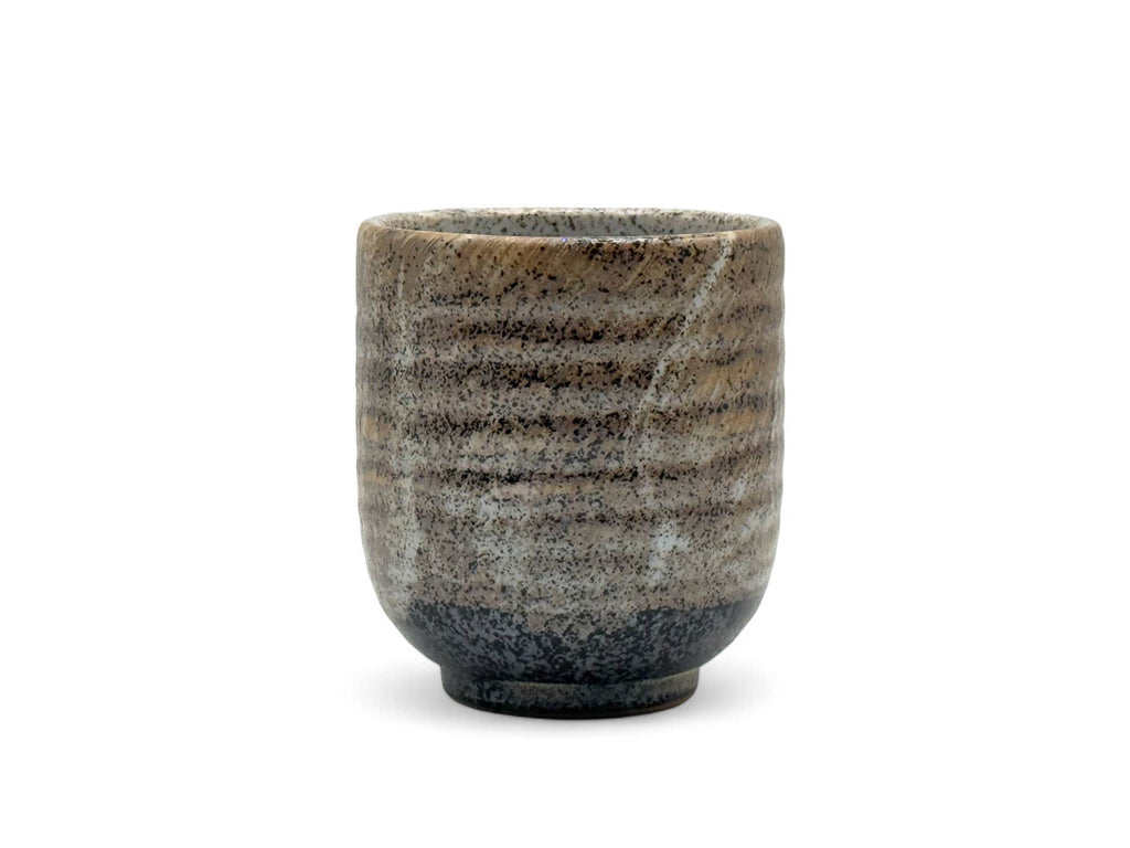 Nami Gray Mino-yaki Yunomi - Japanese Teacup