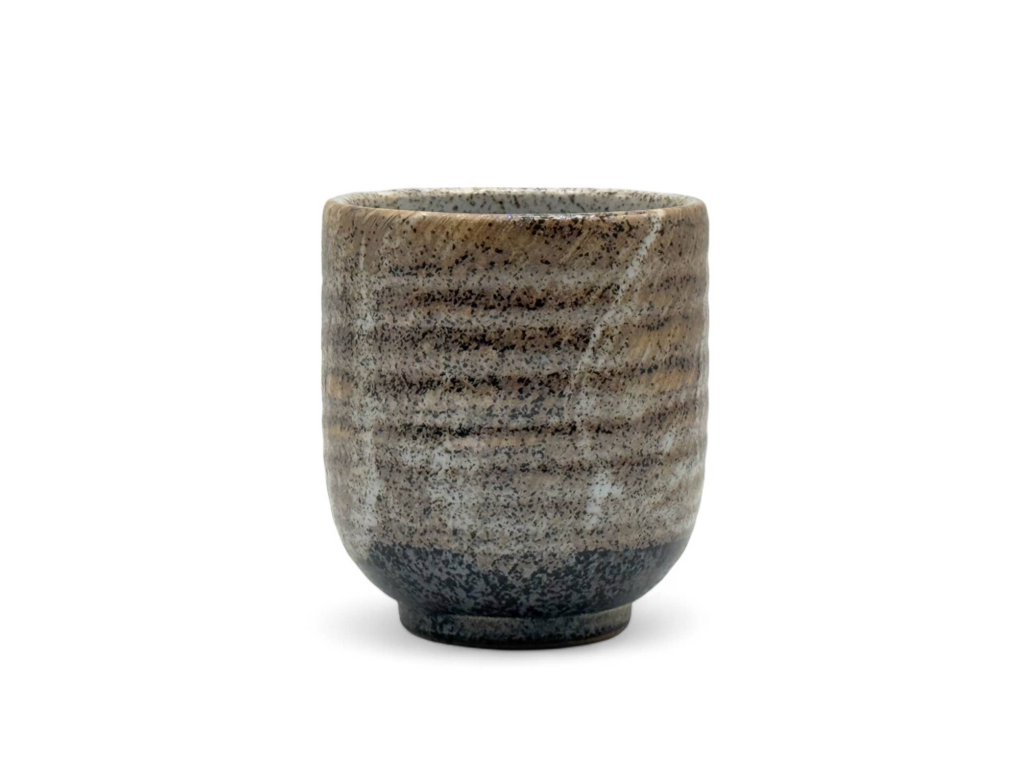 Nami Gray Mino-yaki Yunomi - Japanese Teacup