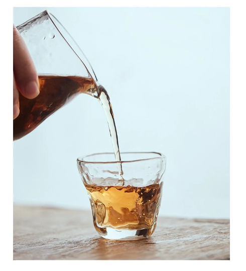 Handmade Organic Glass Tea Cup