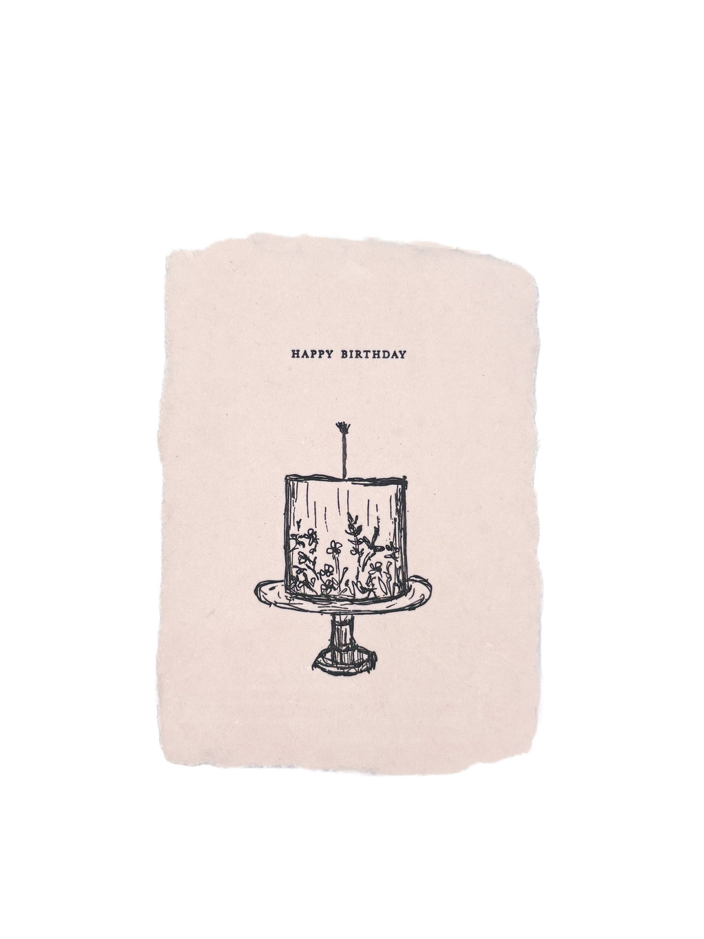 Happy Birthday Cake Cards, Set of Four