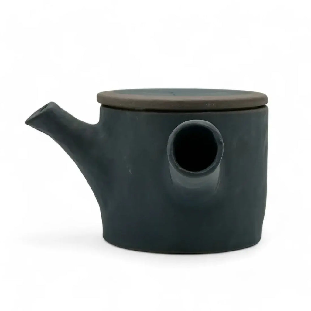 Urushi Stone Black Kyusu - Japanese Teapot