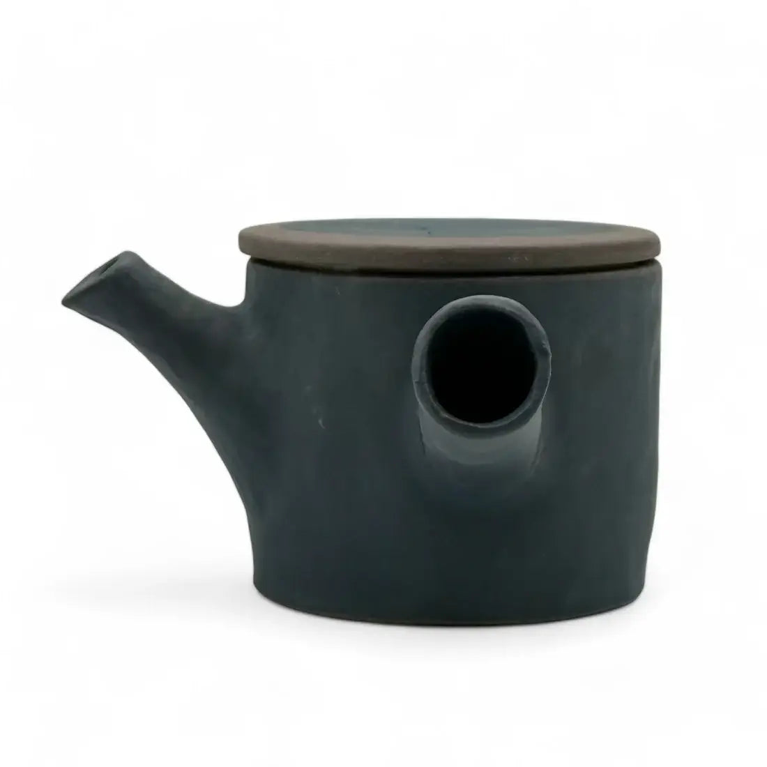 Urushi Stone Black Kyusu - Japanese Teapot