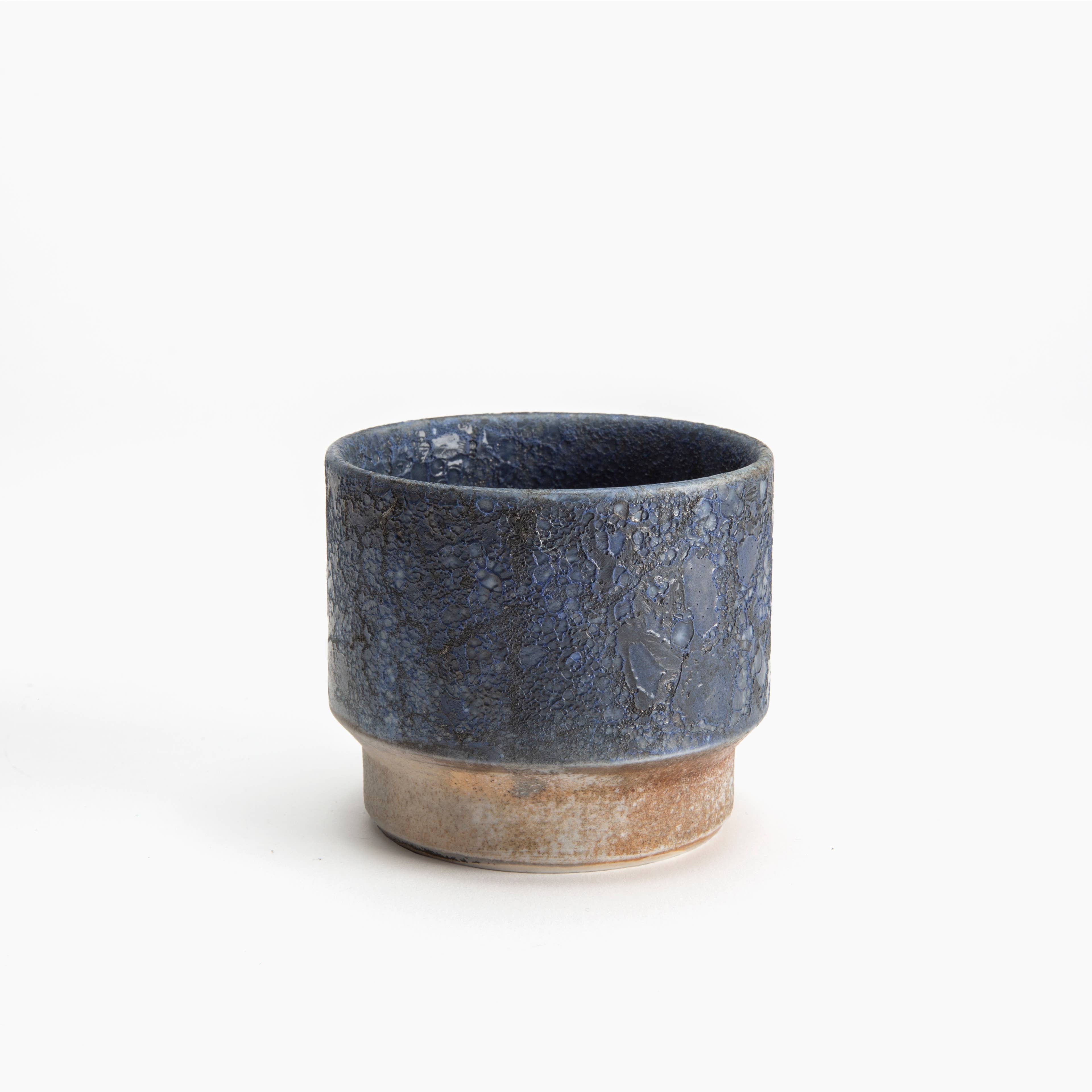 Kasama-yaki Blue Glaze Cup - Small
