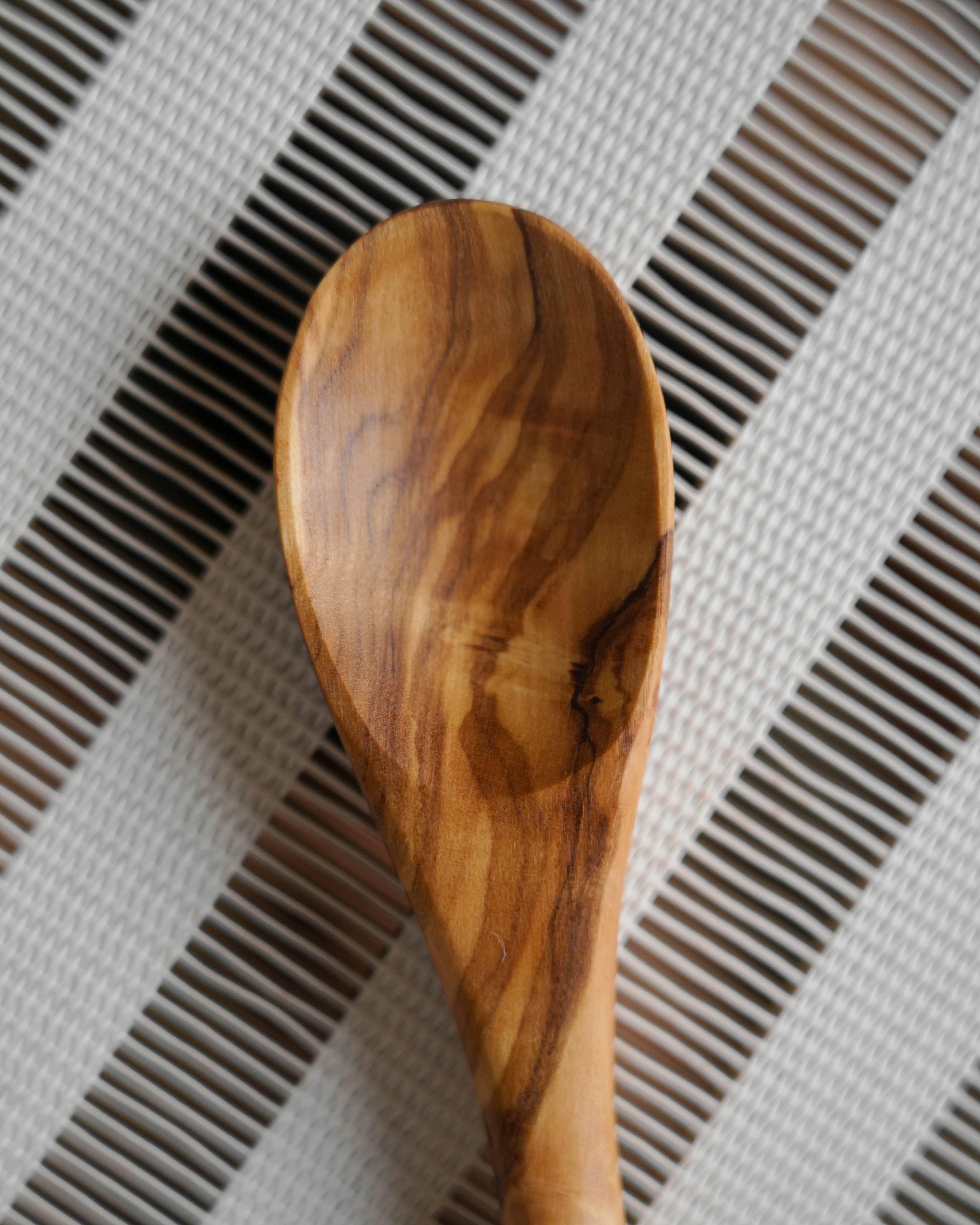 Olive Wood Long-Handled Tasting Spoon