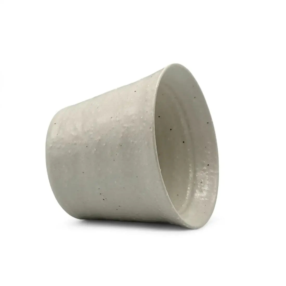 Shiro Ivory Mino-yaki Yunomi - Japanese Teacup