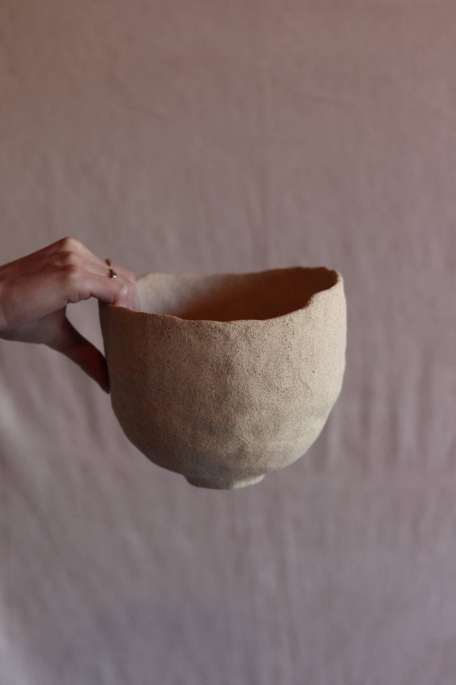 5.5" Gathered Earth Vessel