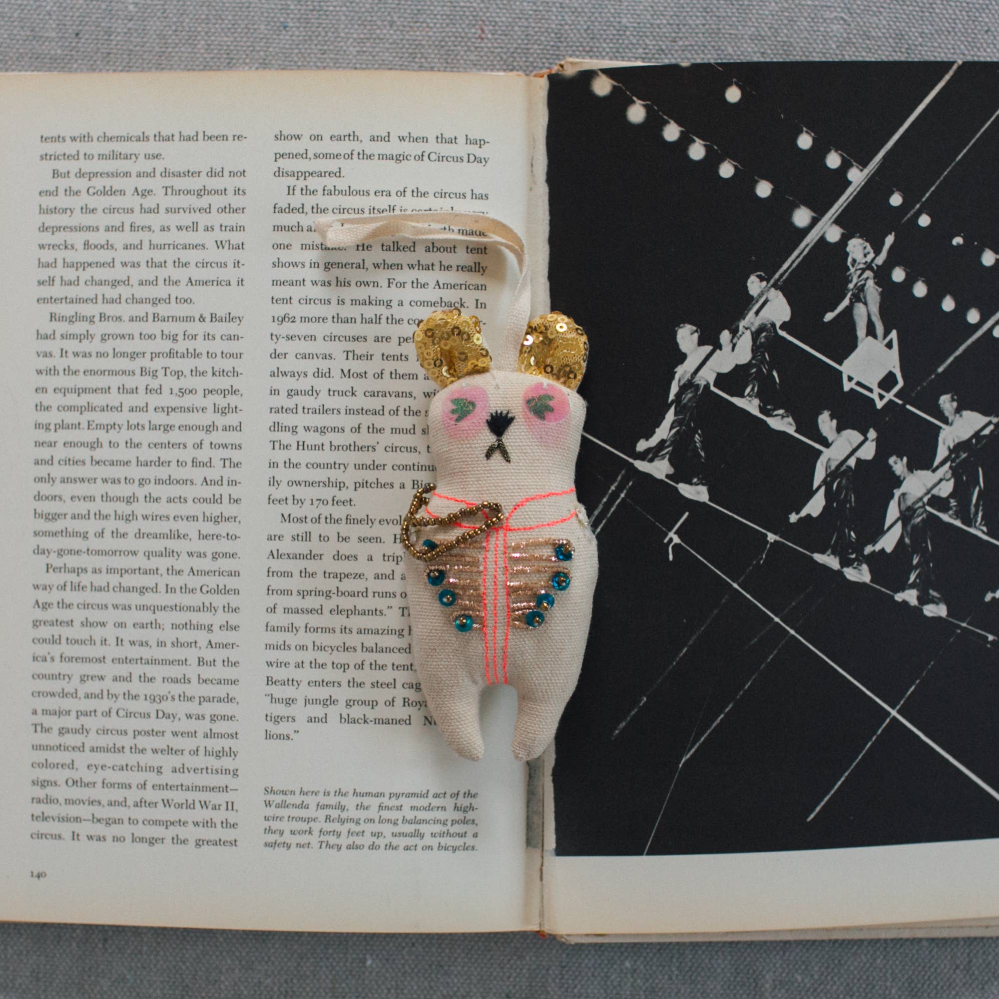 Sargent Pepper Bear - Cotton Ornament