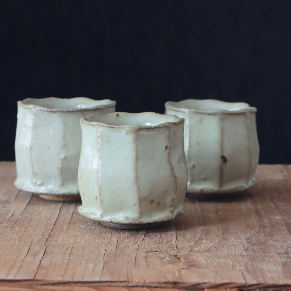Wild Clay Sake Cup - Nuka White